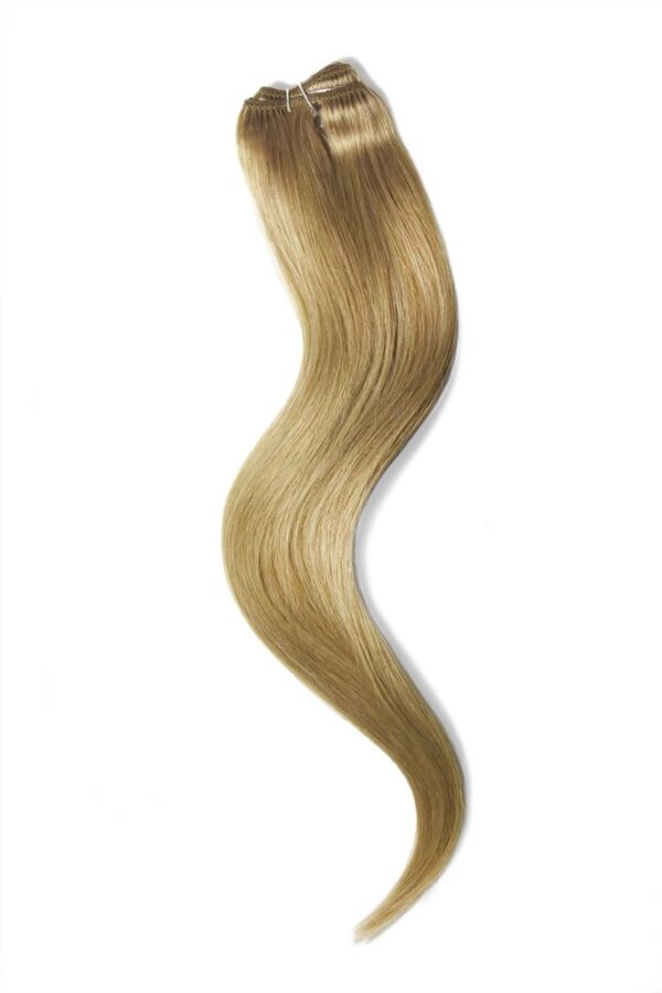 one piece human hair extension Medium Lightest brown