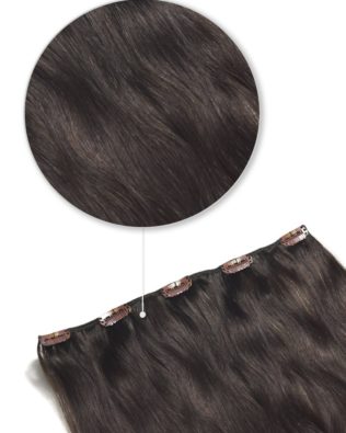 One piece Clip In Hair Extension 120G Natural Black 1B DAMA